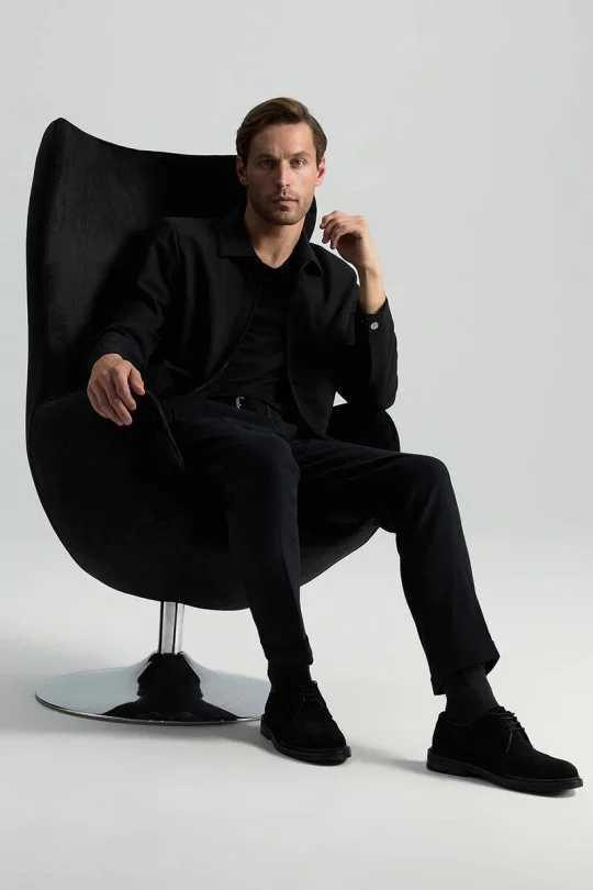 Hemington - Siyah V Yaka Basic T-Shirt (6)