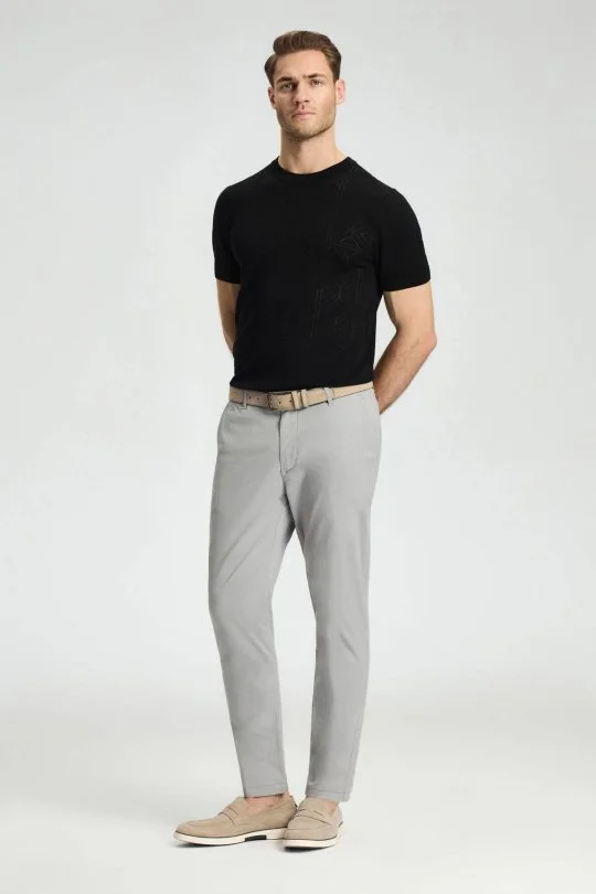 Hemington - Açık Gri Yazlık Chino Pantolon (2)