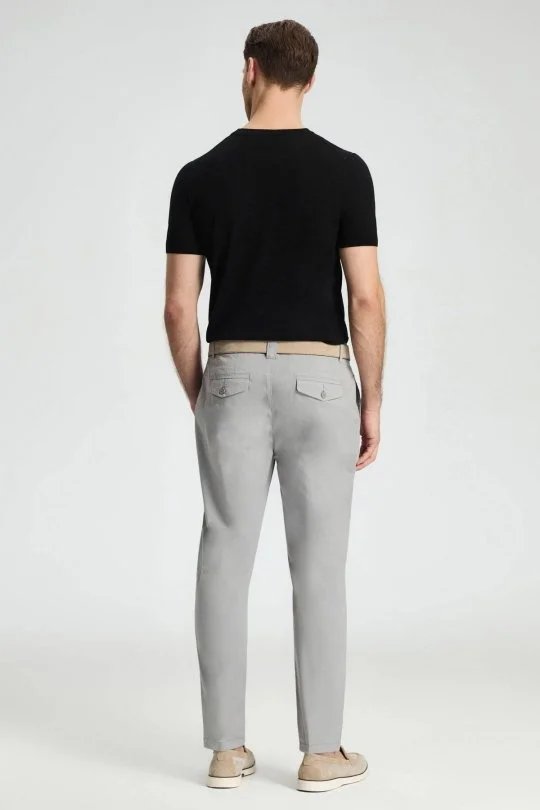 Hemington - Açık Gri Yazlık Chino Pantolon (5)