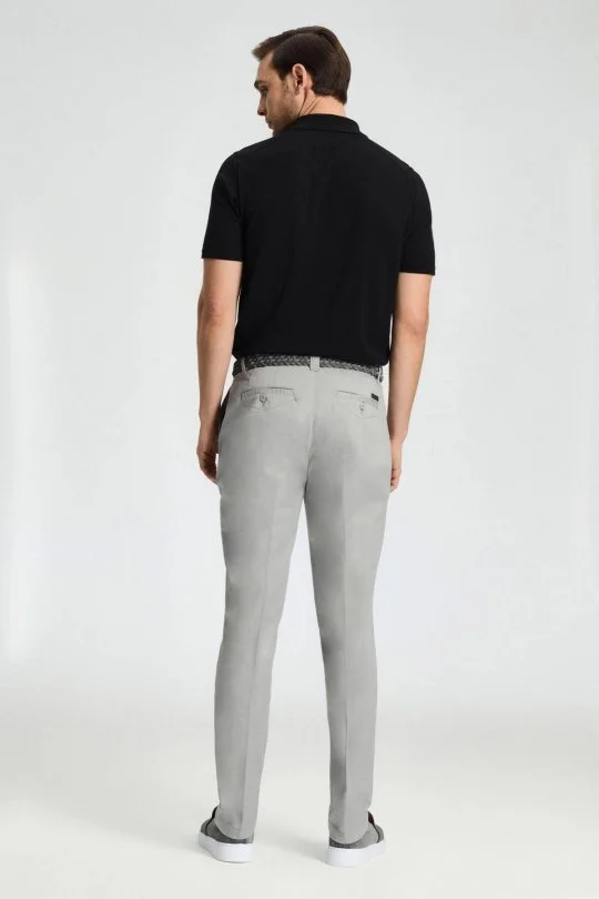 Hemington - Açık Gri Yazlık Chino Pantolon (2)