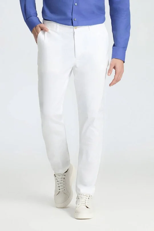 Hemington - Beyaz Yazlık Chino Pantolon (1)