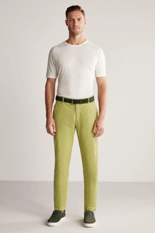 Hemington - Yeşil Yazlık Chino Pantolon (1)
