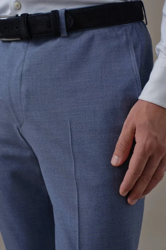 Hemington - Saf Yün Mavi Chino Jogger Pantolon (3)