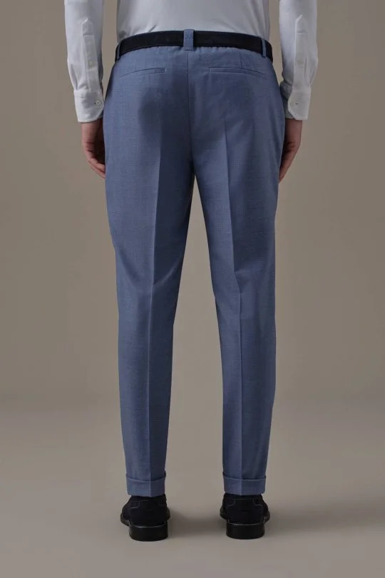 Hemington - Saf Yün Mavi Chino Jogger Pantolon (4)