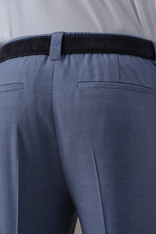 Hemington - Saf Yün Mavi Chino Jogger Pantolon (5)