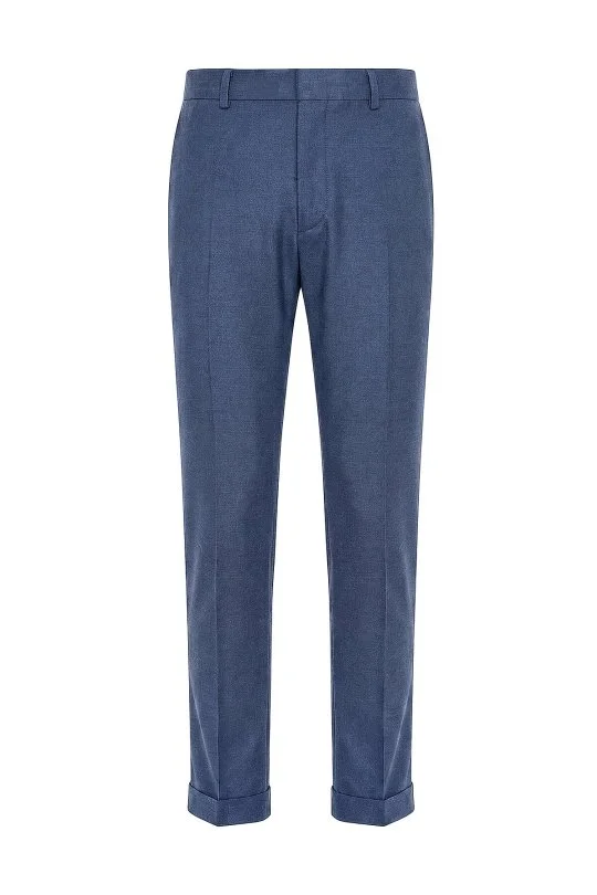 Hemington - Saf Yün Mavi Chino Jogger Pantolon (6)