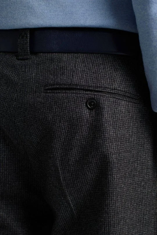 Hemington - Yün Kaşmir Antrasit Chino Flanel Pantolon (4)