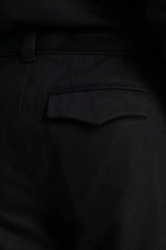 Hemington - Yün Kaşmir Siyah Flanel Chino Pantolon (5)