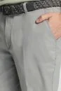 Açık Gri Pamuk Karışım Yazlık Chino Pantolon - Thumbnail