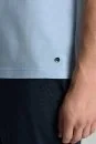 Açık Mavi Bisiklet Yaka Basic T-Shirt - Thumbnail