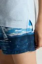 Açık Mavi Havlu Kumaş Polo Yaka Çocuk T-Shirt