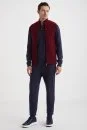 Activewear Merino Yün Bordo Yelek - Thumbnail
