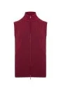 Activewear Merino Yün Bordo Yelek - Thumbnail