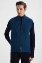 Activewear Merino Yün Yeşil Yelek - Thumbnail
