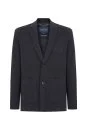 Antrasit Extrafine Merino Triko Blazer Ceket - Thumbnail