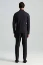 Extrafine Merino Antrasit Triko Blazer Ceket - Thumbnail