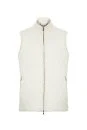 Merino Yün Activewear Beyaz Triko Yelek - Thumbnail