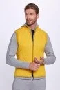 Merino Yün Activewear Sarı Triko Yelek - Thumbnail