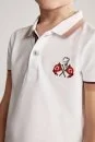 Atatürk ve Türk Bayrağı Nakışlı Çocuk Polo T-Shirt - Thumbnail