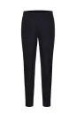 Beli Bağcıklı Lacivert Yün Chino Jogger Pantolon - Thumbnail