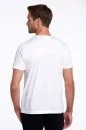 Beyaz Bisiklet Yaka Basic T-Shirt