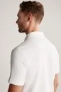 Beyaz Havlu Kumaş Polo Yaka T-Shirt - Thumbnail