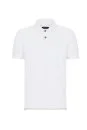 Beyaz Havlu Kumaş Polo Yaka T-Shirt - Thumbnail