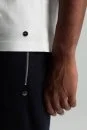 Bisiklet Yaka Beyaz Basic T-Shirt - Thumbnail