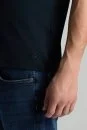 Bisiklet Yaka Lacivert Basic T-Shirt - Thumbnail