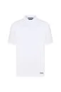 Bisiklet Yaka Rahat Kesim Saf Pamuk Beyaz T-Shirt