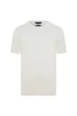 Bisiklet Yaka Saf Pamuk Beyaz Triko T-Shirt