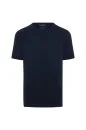 Bisiklet Yaka Saf Pamuk Lacivert Triko T-Shirt