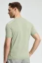 Bisiklet Yaka Yeşil Giza Pamuk Triko T-Shirt