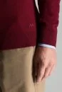 Extrafine Merino Polo Yaka Bordo Triko - Thumbnail