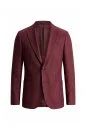 Keten Karışım Bordo Yazlık Blazer Ceket