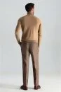 Camel Boğazlı Slim Fit Merino Yün Triko - Thumbnail