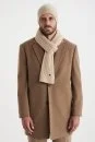 Lambswool Yün Camel Atkı - Thumbnail