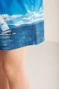 Deniz Desenli Mavi Quick Dry Çocuk Mayo - Thumbnail