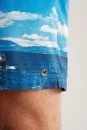 Deniz Desenli Mavi Quick Dry Mayo - Thumbnail
