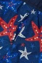 Deniz Yıldızı Desenli Lacivert Quick Dry Çocuk Mayo - Thumbnail