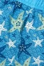 Deniz Yıldızı Desenli Turkuaz Quick Dry Çocuk Mayo - Thumbnail