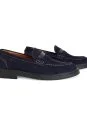 Doğal Deri Lacivert Loafer - Thumbnail