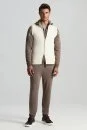 Ekru Activewear Merino Yün Ekru Yelek - Thumbnail