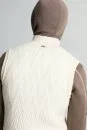 Ekru Activewear Merino Yün Ekru Yelek - Thumbnail