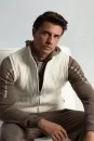 Ekru Activewear Merino Yün Ekru Yelek - Thumbnail