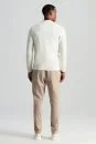 Extrafine Merino Ekru Triko Blazer Ceket - Thumbnail