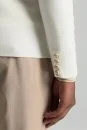 Extrafine Merino Ekru Triko Blazer Ceket - Thumbnail