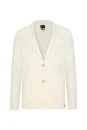 Extrafine Merino Ekru Triko Blazer Ceket - Thumbnail
