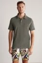 Haki Havlu Kumaş Polo Yaka T-Shirt - Thumbnail