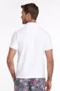 Havlu Kumaş Beyaz Polo Yaka T-Shirt - Thumbnail